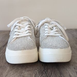 Jessica Simpson Glittering Silver Sneakers